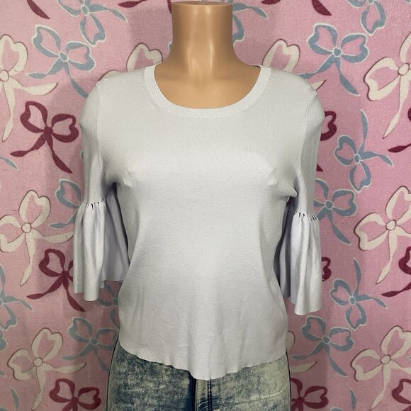 Banana Republic Tops - Banana Republic Womens Pastel Purple 3/4 Bell Sleeve Size Small